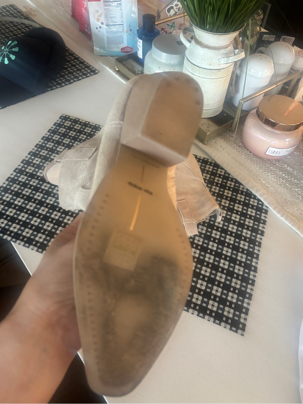 Dolce Vita Taupe Suede Western Ankle Bootie - Picture 6 of 6